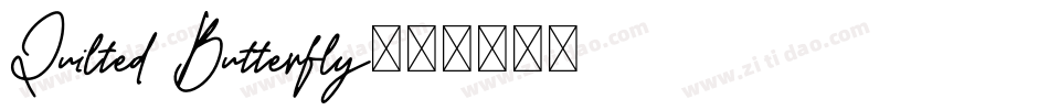 Quilted Butterfly字体转换
